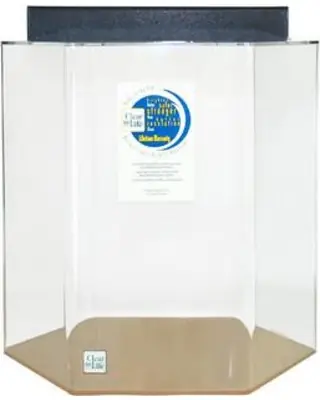 Clear For Life 15" Dia x 16"H 12 Gallon Hexagon - Fish Tanks