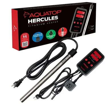 Aquatop Hercules 1,500 Watt Titanium Heater w/ Single Digital Controller - Aquarium Equipment