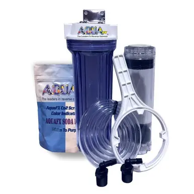 AquaFX CO2 Scrubber Kit w/ Media - Aquarium Supplies