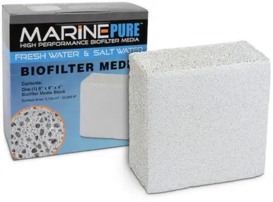 MarinePure High Performance Biofilter Media 8"x8"x4" Block - Aquarium Supplies