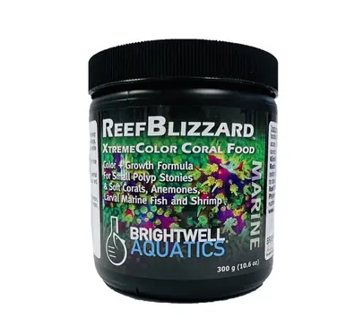 Brightwell ReefBlizzard XtremeColor Coral Food 300g - Aquarium Supplies