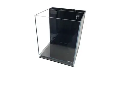 Lifegard Elevated Aquarium Low Iron Ultra Clear Back Filter w/ Pump 8.3 Gallon - Fish Tanks