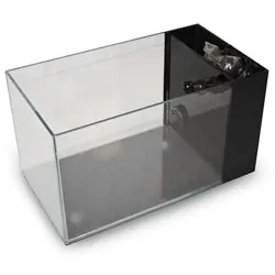 Lifegard Crystal Peninsula Aquarium Low Iron Ultra Clear Side Filter W/ Pump 3.8 Gallons - Fish Tanks
