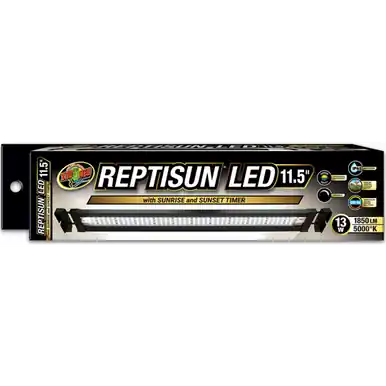 ZooMed Reptisun LED w/ Timer 11.5" - Fish Tanks