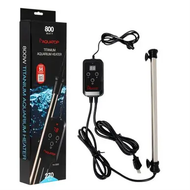Aquatop Titanium Heater w/ Controller 800 Watt - Aquarium Equipment
