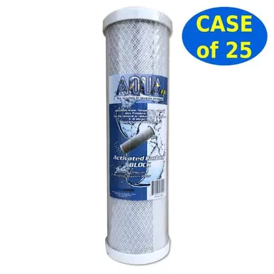 AquaFX Carbon Block Filter 10x2 (Case, 25) - Aquarium Equipment