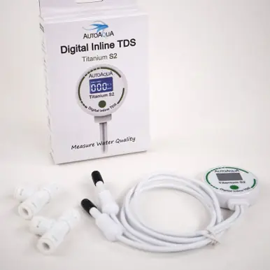 AutoAqua Digital Dual Inline TDS Titanium S2 - Aquarium Supplies
