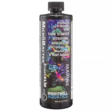 Brightwell MicroBacter START XLM Professional Strength Live Starter Nitrifying Bacteria 500mL - Aquarium Supplies