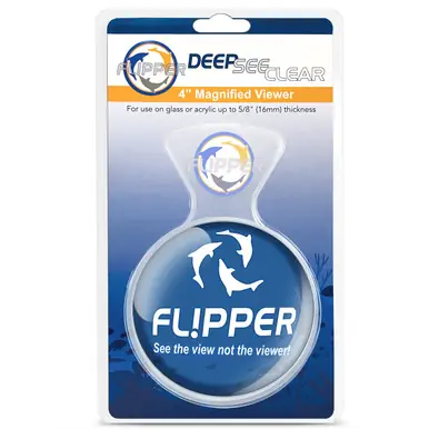 Flipper DeepSee Clear Magnified Viewer Standard 4" - Aquarium Supplies