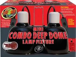 ZooMed Mini Combo Deep Dome Lamp Fixture - Fish Tanks