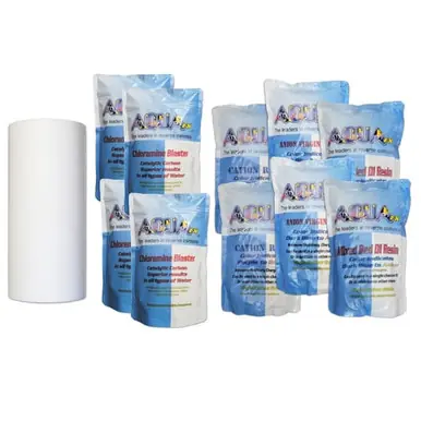 AquaFX Blue Fin PRO RO/DI Filter Set w/ Refills - Aquarium Equipment