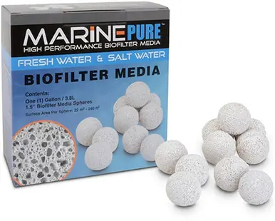 MarinePure High Performance Biofilter Media Spheres 2 Quart - Aquarium Supplies