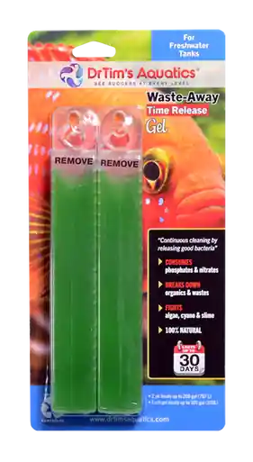 DrTim's Aquatics FRESHWATER Waste-Away Gel LG 2-pk (200 gal)