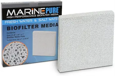 MarinePure High Performance Biofilter Media 8"x8"x1" Plate - Aquarium Supplies