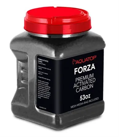 Aquatop Forza Premium Activated Carbon w/ Mesh Media Bag 53 oz - Aquarium Supplies