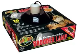 ZooMed Deluxe Porcelain Clamp Lamp 10" - Fish Tanks