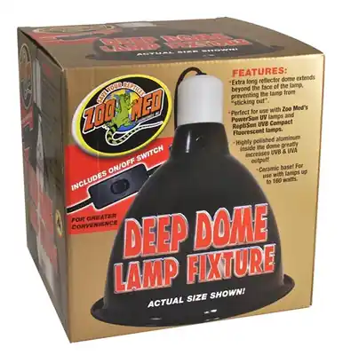 Zoo Med Repti Deep Dome Lamp Fixture - Fish Tanks