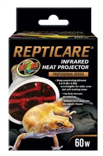 Zoomed Infrared Heat Projector 60 Watts - Fish Tanks