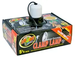 ZooMed Deluxe Porcelain Clamp Lamp 5.5" - Fish Tanks