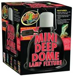 ZooMed Mini Deep Dome Lamp Fixture - Fish Tanks