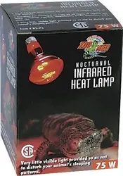 ZooMed Nocturnal Infrared Heat Lamp 75 Watt - Fish Tanks