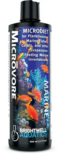 Brightwell Microvore Micro Diet for all Planktivorous Fishes & Corals 500mL - Aquarium Supplies