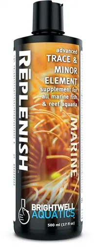 Brightwell Replenish Liquid Trace & Minor Minerals for All Marine Aquaria 500mL - Aquarium Supplies