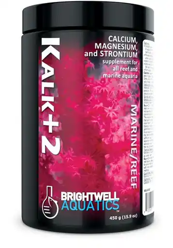 Brightwell Kalk+2 Kalkwasser Supplement w/ Calcium, Strontium, & Magnesium 450g - Aquarium Supplies