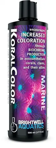 Brightwell KoralColor Encourages Increased Coloration in Corals 500mL - Aquarium Supplies