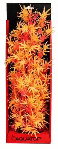 Aquatop Fluorescent Cannabis Plant Tangerine 16" - Aquarium Supplies
