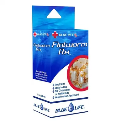 BlueLife Flatworm Rx 1 oz - Aquarium Supplies