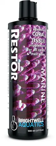 Brightwell Restor Liquid Coral Tissue Nutritional Supplement 500mL - Aquarium Supplies