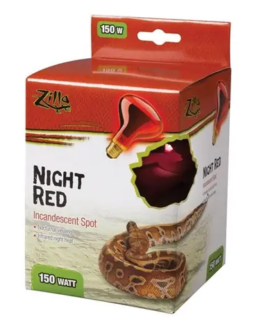Zilla Night Red Incandescent Spot Basking Bulb 150 Watt - Fish Tanks