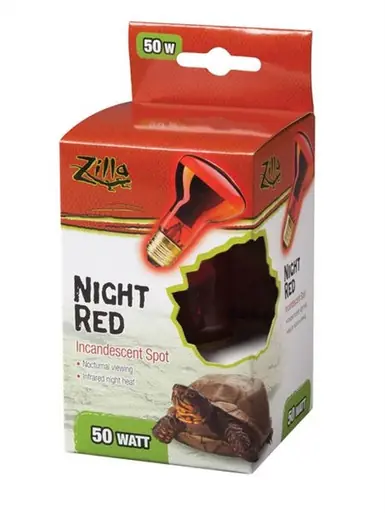 Zilla Night Red Incandescent Spot Basking Bulb 50 Watt - Fish Tanks