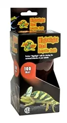 ZooMed Nightlight Red Reptile Bulb 100 Watt - Fish Tanks