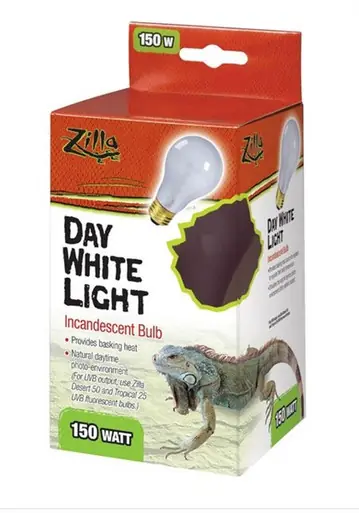 Zilla Day White Light Incandescent Bulb 150 Watt - Fish Tanks