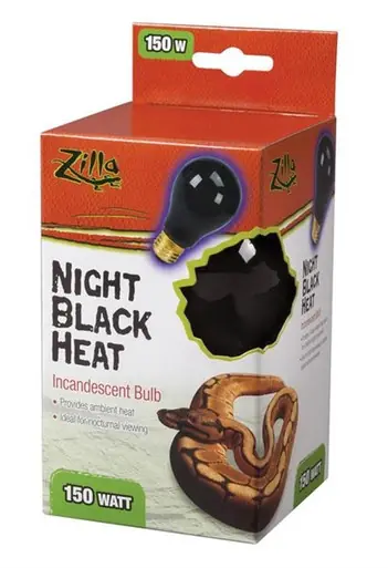 Zilla Night Black Heat Incandescent Bulb 150 Watt - Fish Tanks