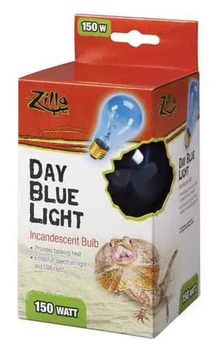 Zilla Day Blue Light Incandescent Bulb 150 Watt - Fish Tanks