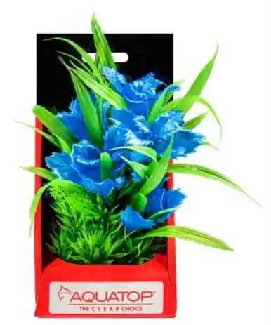 Aquatop Vibrant Garden Blue Plant 6" - Fish Tanks