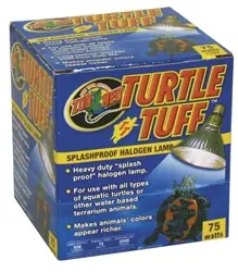 Zoo Med Turtle ReptiTuff Halogen Lamp (Splash Proof) 75 Watt - Fish Tanks