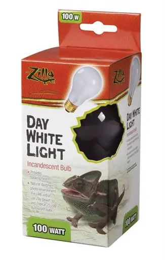 Zilla Day White Light Incandescent Bulb 100 Watt - Fish Tanks