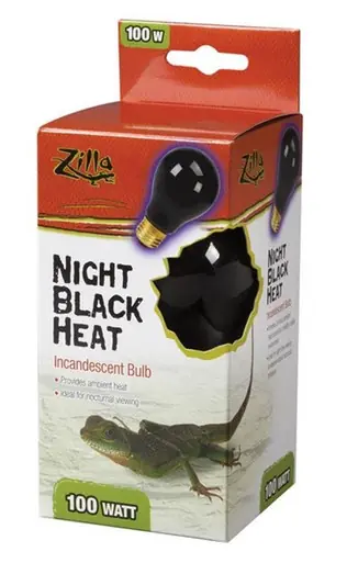 Zilla Night Black Heat Incandescent Bulb 100 Watt - Fish Tanks