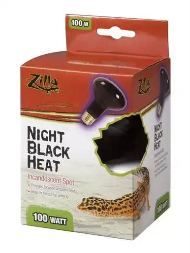 Zilla Night Black Light Incandescent Spot Basking Bulb 100 Watt - Fish Tanks