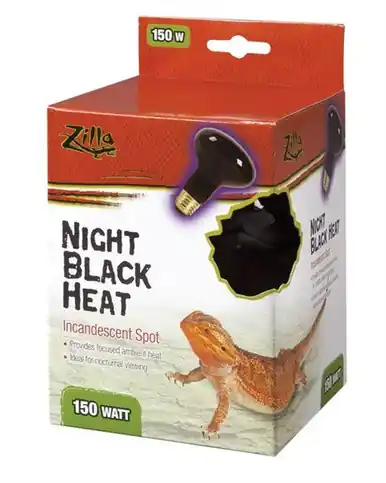 Zilla Night Black Light Incandescent Spot Basking Bulb 150 Watt - Fish Tanks