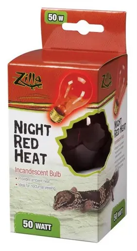 Zilla Night Red Heat Incandescent Bulb 50 Watt - Fish Tanks