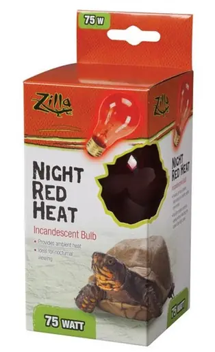 Zilla Night Red Heat Incandescent Bulb 75 Watt - Fish Tanks