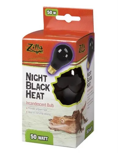 Zilla Night Black Heat Incandescent Bulb 50 Watt - Fish Tanks