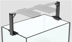 AI HMS Dual Arm Mount Rail Kit (Horizontal Rail and Fixture Brackets Sold Separately) - Aquarium Equipment