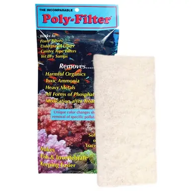 Poly-Bio Marine Poly Filter Pad 4"x8" - 12 pack
