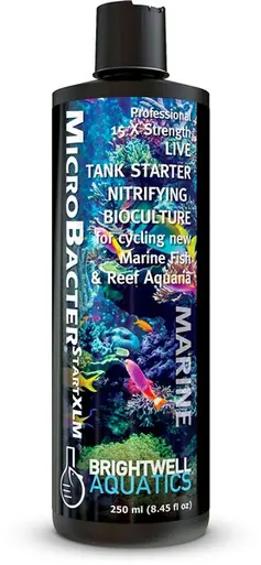 Brightwell MicroBacter START XLM Professional Strength Live Starter Nitrifying Bacteria 250mL - Aquarium Supplies